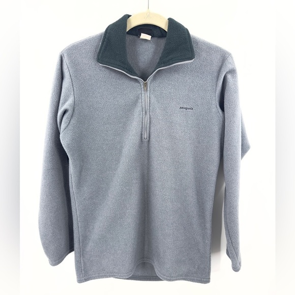 Vintage Patagonia Mens Capilene Fleece Half Zip Pullover Size XS Grey USA Made - Picture 1 of 7